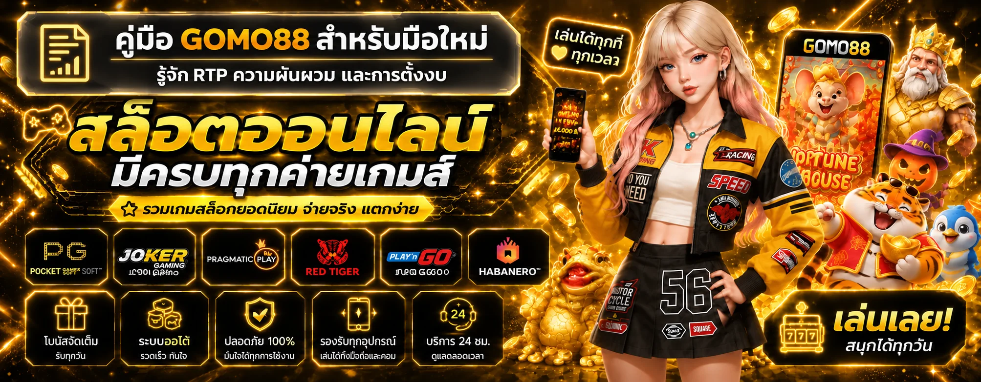 GOMO88 คู่มือสล็อตมือใหม่ รู้จัก RTP และการตั้งงบ